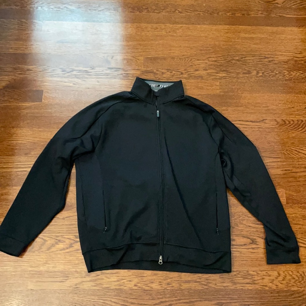 Black Bobby Jones Zip Up Sweater